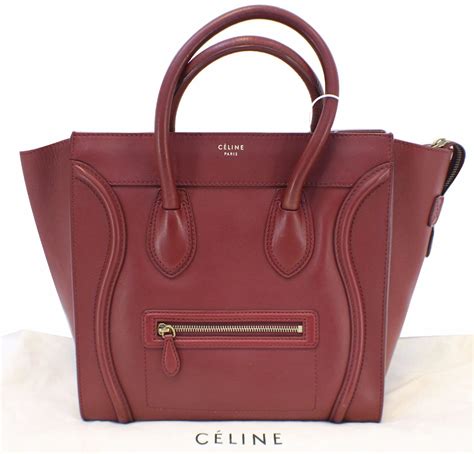 celine edge bag red|authentic Celine handbags.